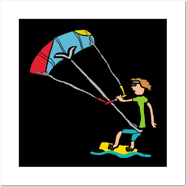 Kiteboarding Wall Art by Mark Ewbie